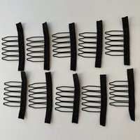 Clip à perruque en acier à 7 dents, accessoires de salon pour perruques