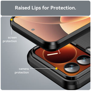 Pour Xiaomi 17 <span class=keywords><strong>Pro</strong></span> Case 2025, Brossé Ligne Fibre De Carbone Texture Antichoc Souple TPU Mobile Téléphone Couvre pour Xiaomi Mi 17 <span class=keywords><strong>Pro</strong></span> <span class=keywords><strong>Max</strong></span> - Product Image 3