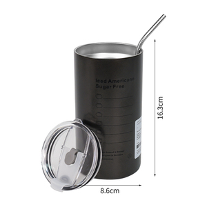 Tasses isothermes en acier inoxydable, gobelet personnalisé sous vide avec couvercles, mug thermique de voyage en plein air - Product Image 6