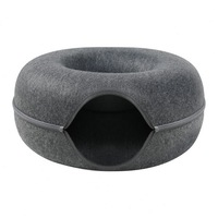 Nouveauté 2023 : Accessoires pour animaux de compagnie, tunnels de jeu pour chats lavables, tunnel en feutre pour chat, lit pour animaux de compagnie, maison pour animaux de compagnie, lit pour animaux de compagnie en forme de beignet