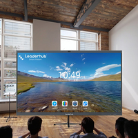 Tableau interactif intelligent 4K de 75 pouces de qualité supérieure pour les grandes salles gouvernementales et les halls d'entreprises, avec Android 14