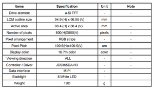 Kualitas terbaik 3.4 inci bulat Panel layar TFT resolusi 800x800 kecil Panel layar LCD - Product Image 4