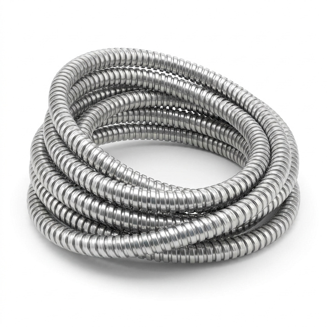 PrimePro 12 AWG Aluminum Armored MC Cable | Full-sized Bare Copper Ground | VW-1 FT1 Flame Retardant High Tensile Power Wire