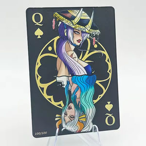 Tarjetas Metálicas Color Oro Rosa al por Mayor, Colección de Regalos de Anime para Jugadores y Coleccionistas de Juegos de Cartas Coleccionables - Product Image 5