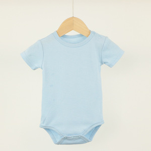 ชุดจั๊มสูทเด็กสีพื้นพร้อมกระดุมแป๊กไหล่ซ้าย ผ้าถักจากผ้าฝ้ายแท้ - Product Image 3