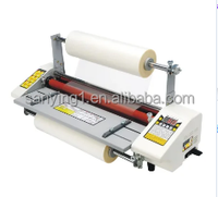 Prix usine Manuel A2 A3 A4 Papier Double Côtés Stratification À Froid/À Chaud Machine À Plastifier Plastifieuse
