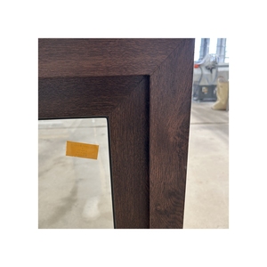 Nhà máy thiết kế mới PVC Cửa Sổ Màu Nâu kính cường lực ngang cửa sổ trượt với lưới chống muỗi - Product Image 5