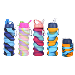 Bouteille d'eau pliable de voyage 500 ml, haute sécurité, sans BPA, en silicone de qualité alimentaire, pour le sport - Product Image 3