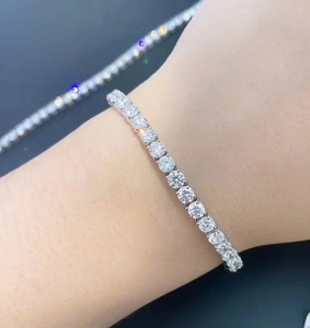 Joyería Fina de Lujo, Pulseras de Oro Real de 18k, Joyería para Mujer, Cadena de Oro con Diamantes - Product Image 6