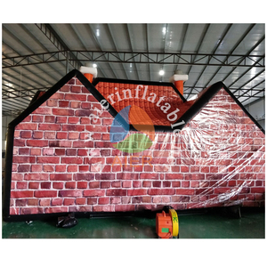 Carpa Inflable Comercial Estilo Pub Británico <span class=keywords><strong>Tudor</strong></span>, Casa de Bar Inflable con Decoración de Barril de Vino, Caseta de Pub Inflable para Exteriores - Product Image 3