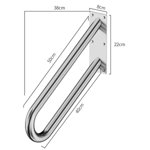 Stainless Steel Wall Mount <strong>Handrail</strong> Handle Non-Slip Porch Railing U Shape Stair <strong>Handrails</strong> Wall Mount <strong>Handrail</strong> <strong>for</strong> Our Door <strong>Steps</strong> - Product Image 6