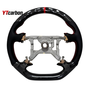 <span class=keywords><strong>พวงมาลัย</strong></span>คาร์บอนไฟเบอร์แท้ YTcarbon สำหรับ Carlton Omega อะไหล่ตกแต่งภายในรถยนต์ สไตล์รถแข่ง แบบกำหนดเอง - Product Image 2