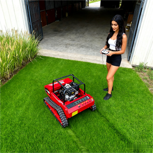Tondeuse à gazon à faible bruit, tondeuse à gazon sur chenilles, peut être contrôlée à distance pour l'agriculture, le jardinage et la tonte des pelouses - Product Image 1