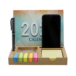 Calendario de escritorio de madera multifunción, creativo, personalizado, con almohadilla adhesiva, novedad, <span class=keywords><strong>2020</strong></span> - Product Image 2