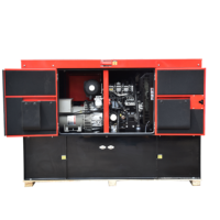 Generator Diesel 3 Fasa Senyap 30kva Konsumsi Bahan Bakar Rendah EU Stage V dengan Panel AMF untuk Proyek Pemerintah