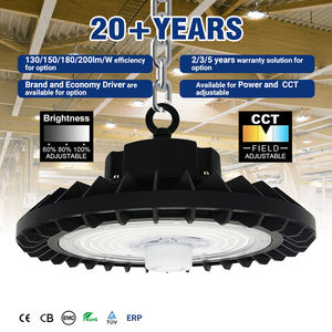 60w כדי 240w אלומיניום עמיד למים ufo גבוה עבור הוביל מנורה smd2835 שבב עבור האנגרים תעופה מוסך & סדנה ip65 דירוג - Product Image 1