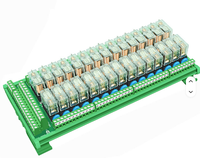22 canaux HL-22RD-O1P-C, montage sur rail DIN, DC 12V 24V, commande automatique, 22 DPDT, 16 ampères, alliage d'argent, bornes à vis enfichables