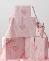 Prix de gros d'usine, boîte cadeau en papier de haute qualité, bleu marine, luxe, personnalisable, biodégradable, imperméable, en forme de livre