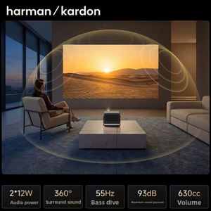 โปรเจคเตอร์ RS 30 PRO แบบเลเซอร์ทั้งหมด ความละเอียด 4K พร้อมฟังก์ชันเลนส์แพน 3200 CVIA 4GB 64GB WiFi6 ความหน่วงต่ำ 1ms รองรับ 3D N1S Ultra JmGo N1s Super Pro - Product Image 2