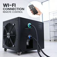Meilleur vendeur, refroidisseur de tube en titane, utilisation en spa et en hôtel, machine de refroidissement, bain de glace, refroidisseur d'eau glacée 1HP avec stérilisation à l'ozone WIFI