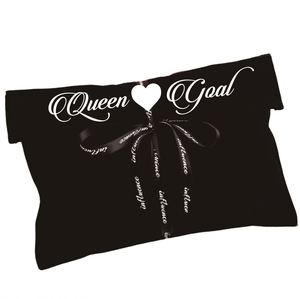 Pochette en velours avec ruban imprimé logo personnalisé, sac à main, vêtements, luxe, coton noir, écologique, durable, emballage cadeau pour cheveux - Product Image 3