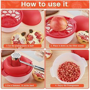 Pelador de Granadas, Herramienta para Extraer Semillas, Máquina Extractora de Pulpa de Fruta, Herramienta Multiusos para Cocina - Product Image 2