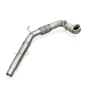 Tuyaux d'échappement à haut débit avec bouclier thermique pour <span class=keywords><strong>Audi</strong></span> A3 2.0T <span class=keywords><strong>Quattro</strong></span> 2014-2020, libère la puissance du turbo <span class=keywords><strong>V12</strong></span> - Product Image 3