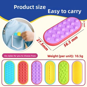 Giocattoli Sensoriali EDC in Silicone con Carta Magnetica Scorrevole, Antistress per Adulti, Spinner Manuale, Regali per <span class=keywords><strong>Autismo</strong></span> e ADHD - Product Image 3