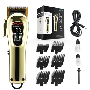 Professionelle Trimmer-Haarmaschine ohne Abstände für Herren leistungsstarke Goldene Bart-Trimmer-Haarschneidemaschine