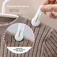 Pinces multifonctionnelles en plastique PP, coupe-vent, sans couture, séchage des chaussettes, sous-vêtements, serviettes et chaussures-Sac à vêtements