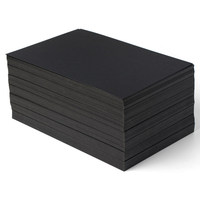 Kertas Karton Hitam A3/A4 4K/8K Tebal Keras Lembaran Penuh untuk Kerajinan Taman Kanak-Kanak, Proyek DIY & Fotografi