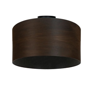 Naturholz Furnier Decken leuchte Handgemachte Erle Rauch Eiche Weiß Esche Herzholz Walnuss Zylinder Pendel leuchte - Product Image 3