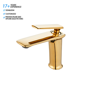 Một mảnh Brass Chrome Basin Mixer vòi duy nhất xử lý nóng/lạnh Cartridge gốm boong gắn thiết kế tiện dụng cho hiện đại - Product Image 1