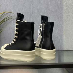 Botas de Invierno de Lujo para Hombre, Marca Owens, de Cuero Genuino, con Suela Gruesa y Cremallera, con Cordones, que Aumentan la Altura - Product Image 3