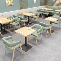 Ensemble de chaises de café modernes Chaise de table à manger en bois pour sièges de stand de restaurant-Meubles Offre Spéciale d'usine pour hôtels cafés