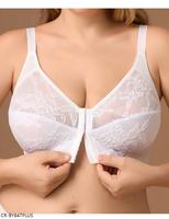Soutien-gorge à armatures grande taille pour femme, sans couture, à bretelles ajustables, fin, en dentelle, lingerie respirante, sous-vêtements grande taille