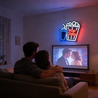 Enseigne néon LED IP65 Neonawall, lumière murale USB à intensité variable, pour cinéma maison, bar, boutique, décoration commerciale, vente en gros, personnalisable