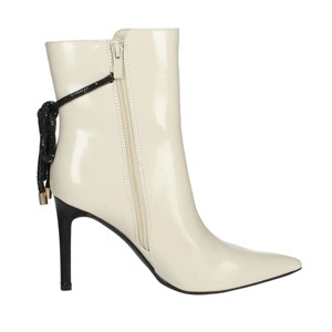 Stivaletti da donna con tacco alto da neve Slip-On in montone con tomaia in cotone traspirante per la stagione autunno inverno 24639 bianco - Product Image 4