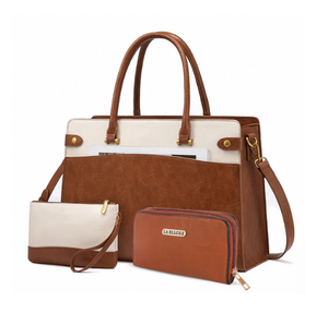 Sac fourre-tout spacieux et fonctionnel pour femmes, fabriqué en cuir véritable à 100 %, idéal pour transporter des documents de travail et les essentiels quotidiens - Product Image 3