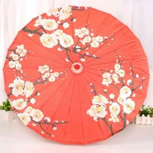 Japanese Chinese <b>Ceiling</b> Decoration Craft Dance Props Parasols Handmade <b>PVC</b> Cloth Umbrella 84cm Diameter Customized Color - Product Image 2