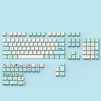 139 Keys Customised Iceberg PBT Iceberg Theme Keycaps English Japanese Russian Korean Spanish French German Portuguese Keycaps
