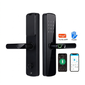 <span class=keywords><strong>Serratura</strong></span> Intelligente WiFi Tuya con Impronta Digitale, Compatibile con Assistente Vocale, per Porte in Alluminio/Acciaio/Ottone/Legno, Impermeabile - Product Image 1
