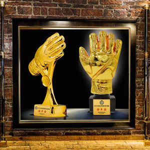 Trofeo Deportivo Personalizado <span class=keywords><strong>para</strong></span> <span class=keywords><strong>Porteros</strong></span> - Premios de Metal Dorado con Forma 3D y Logotipo en Relieve, Perfecto <span class=keywords><strong>para</strong></span> Clubes de Béisbol/Fútbol - Product Image 3