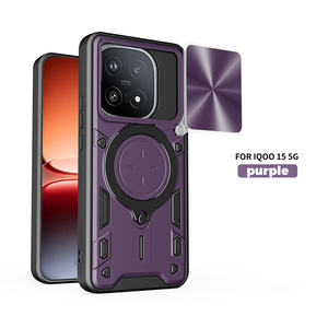 <span class=keywords><strong>Coque</strong></span> de téléphone antichoc Lichicase avec protection d'objectif à grand cercle pour IQOO 15R Z11 Turbo en TPU - Product Image 1