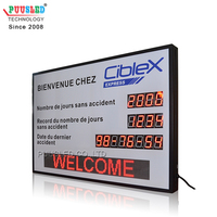 Afficheur numérique LED personnalisé pour ligne de production, couleur rouge, affichage numérique F3.75, panneau de produit LED, panneau numérique LED