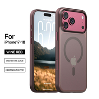 Coque de protection magnétique pour iPhone 18 Pro Max, finition mate effet toucher, boutons métalliques découpés, anti-traces de doigts, résistante aux chutes