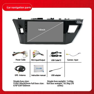 Radio Estéreo para Auto Android Auto Modelo B de 8 Núcleos y 2 Din para <span class=keywords><strong>Toyota</strong></span> <span class=keywords><strong>Corolla</strong></span> E170 E180 2014-2016, Radio Multimedia para Auto con Carplay y GPS - Product Image 6