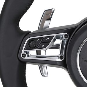 Volant en cuir en promotion pour <span class=keywords><strong>Porsche</strong></span> Cayenne 958 911 GT3 <span class=keywords><strong>GT4</strong></span> 911.2 Carrera 997 Panamera 970 Taycan Cayman 987 991 - Product Image 3