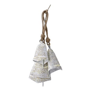 Carillon éolien artisanal en fer plaqué, style nautique, avec corde – Décoration écologique pour la maison - Product Image 1