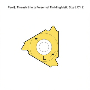 เม็ดมีดเกลียวเฟอร์วี สำหรับเกลียวภายนอก ขนาดเมตริก L X Y Z - Product Image 2